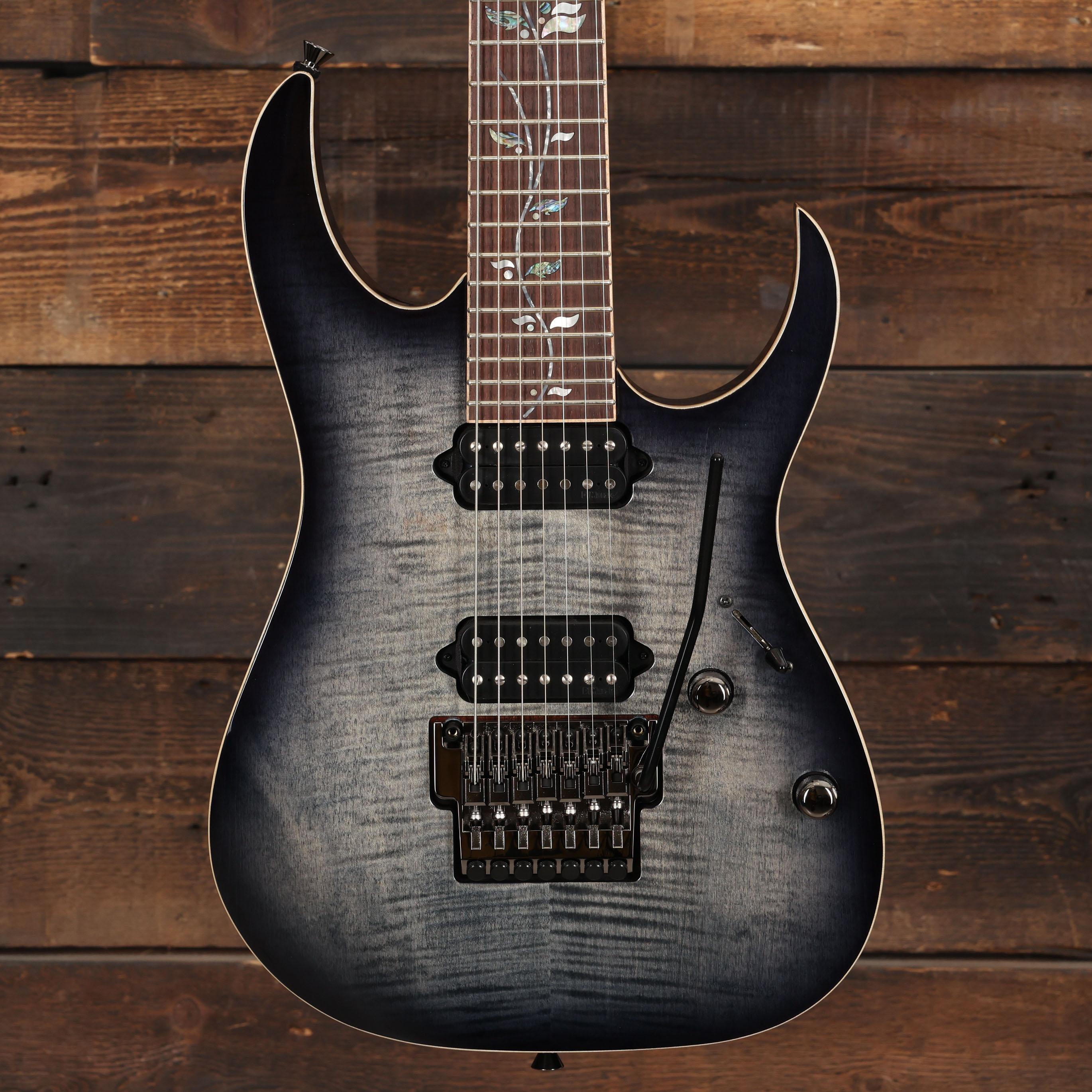 Ibanez RG8527-BRE j.custom 7-String Electric Guitar in Black